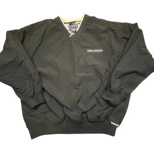 Target Corporation Employees Embroidered Pullover Jacket V Neck Black Mens L